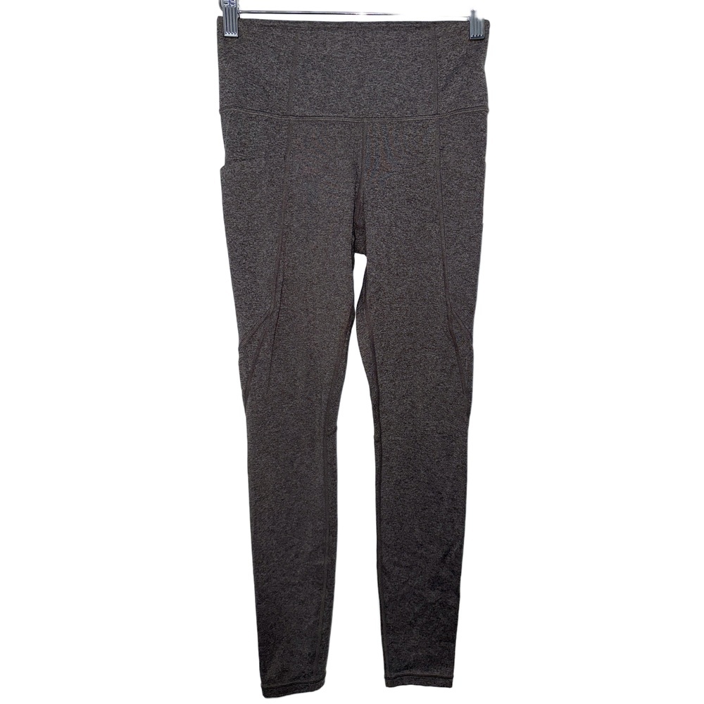 Athleta Salutation Stash Pocket Tight Grey Heather High Waisted Leggings Size XS
